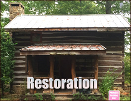 Historic Log Cabin Restoration  Hobucken, North Carolina